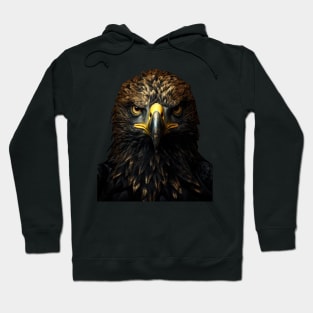 Black and Gold Eagle Hoodie